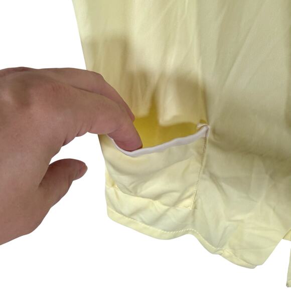 Set 2 VTG JCPenney Women's Medium Satin Pajama Tops Blouses 1960s 1970s Sleep - Picture 4 of 12